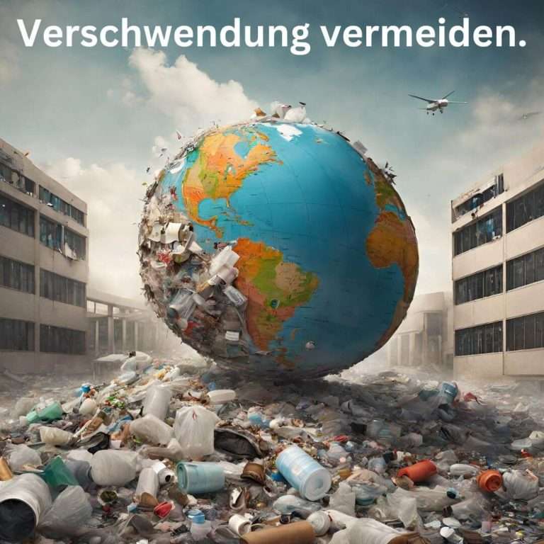 Verschwendung vermeiden.
