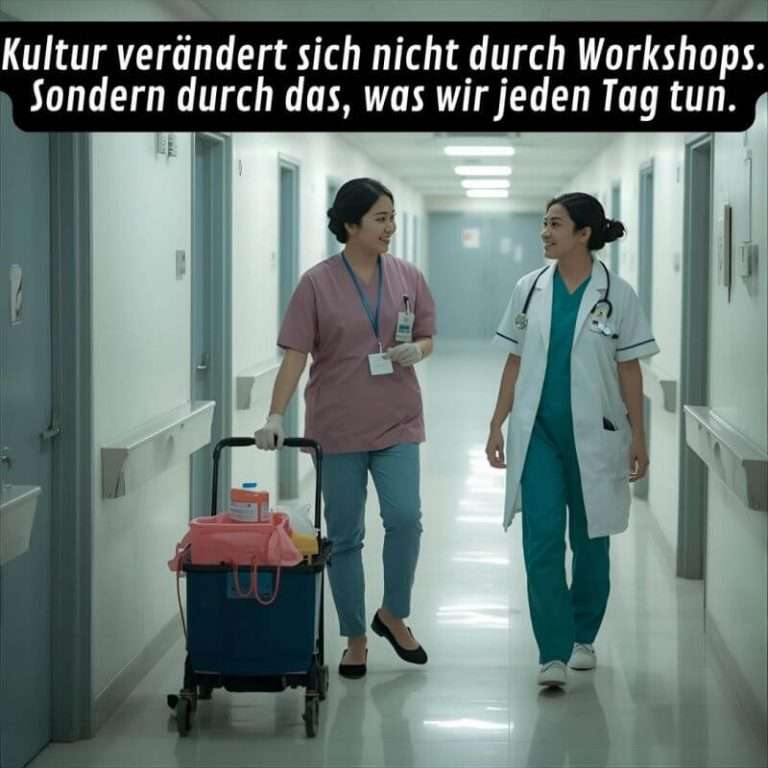 Kultur verändert sich nicht durch Workshops.